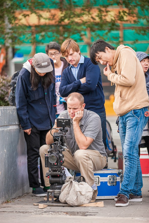 Indoor production setup for filming in Hong Kong